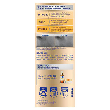 Nivea Q10 Anti-Wrinkle Collagen Pro 3in1 Repairing Serum 30mL