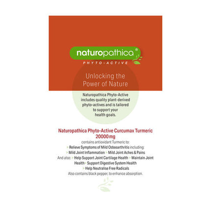 Naturopathica CurcuMax Turmeric Clinical 20,000mg 60 Tablets