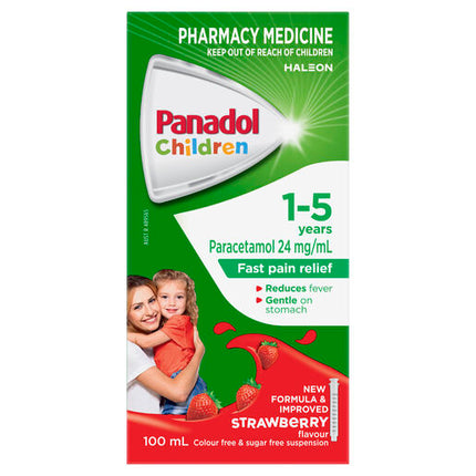Panadol Children 1-5 Years Strawberry 100mL