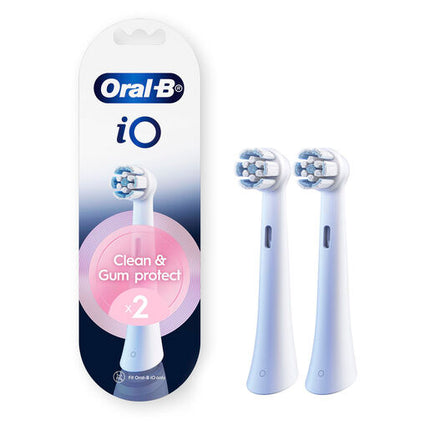 Oral-B iO Clean & Gum Protect Replacement Brush Heads White 2 Pack