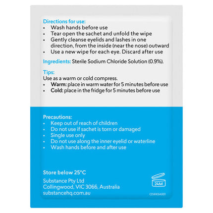BioRevive CleanEyes Kids Eyelid Cleansing Wipes 30