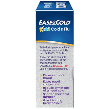 Ease A Cold Kids Cold & Flu 24 Chewable Tablets