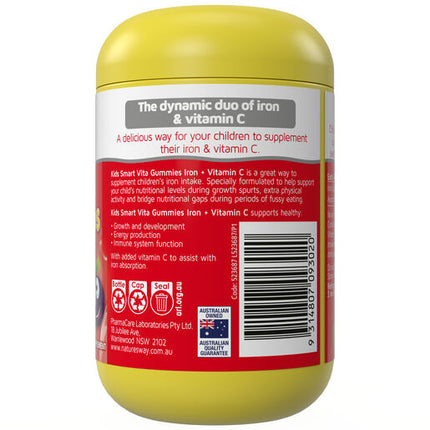 Nature's Way Kids Smart Vita Gummies Iron + Vitamin C 120's