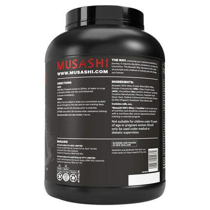 Musashi 100% Whey + Creatine Vanilla 2kg