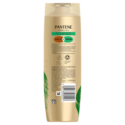 Pantene Miracles Keratin Sleek & Smooth Silicone-Free Shampoo 375ml
