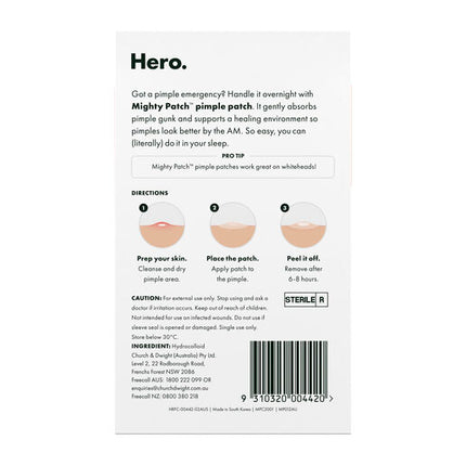 Hero Mighty Patch Original Pimple Patches Night Time 24 pack