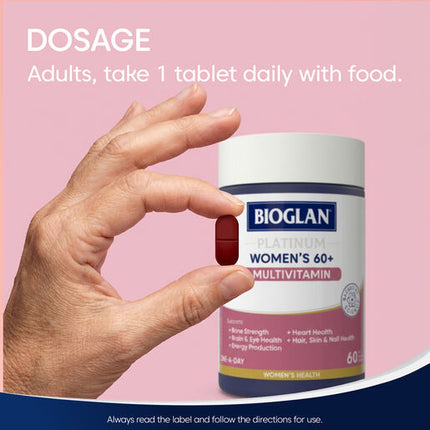 Bioglan Platinum Womens 60+ Multi 60 Tablets