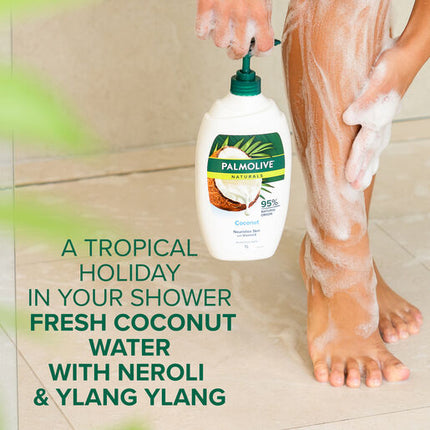 Palmolive Naturals Body Wash Coconut 1L Moisturising Almond Milk