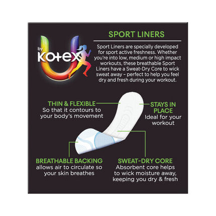U By Kotex Sport Liners 30 Pack