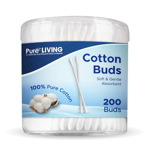 Pure Living Cotton Buds 200