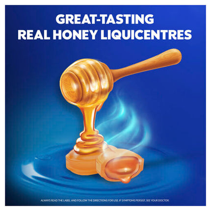 Vicks VapoDrops +Painful Sore Throat 32 Honey Liquicentre Lozenges – Cough & Cold