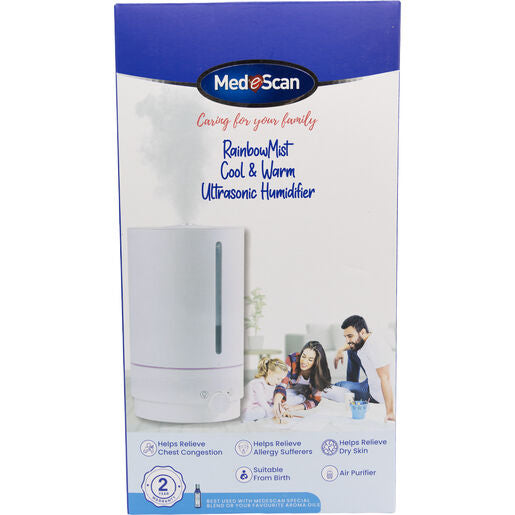 Medescan Rainbowmist Cool & Warm Ultrasonic Humidifier