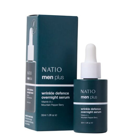 Natio Men Plus Wrinkle Defence Overnight Serum 30mL