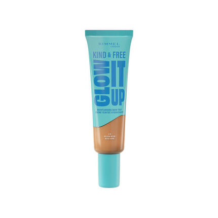 Rimmel London Kind & Free Glow It Up Moisturising Skin Tint, 210, Golden Beige 30Ml