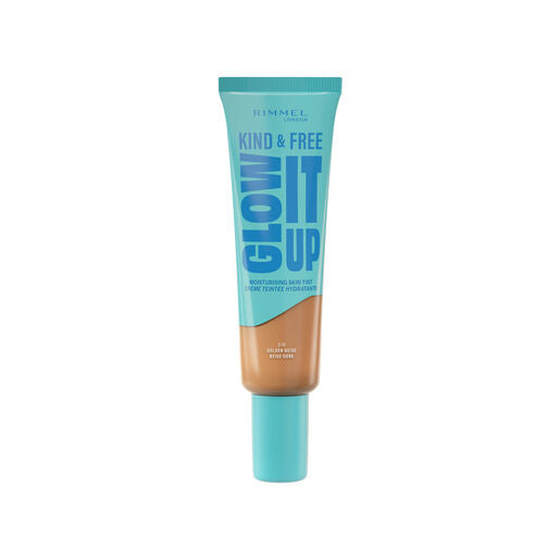 Rimmel London Kind & Free Glow It Up Moisturising Skin Tint, 210, Golden Beige 30Ml