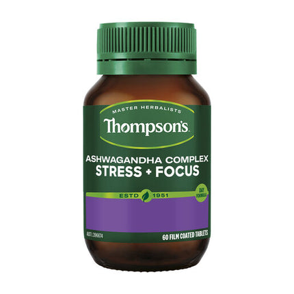 Thompson's Ashwagandha Complex Stress + Focus 60 Tablets