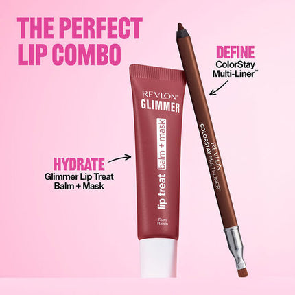Revlon Glimmer Lip Treat Balm + Mask Rum Raisin 12ml