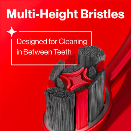 Colgate Optic White Pro Series Manual Toothbrush with Charcoal Spiral Bristles, 2 Pack