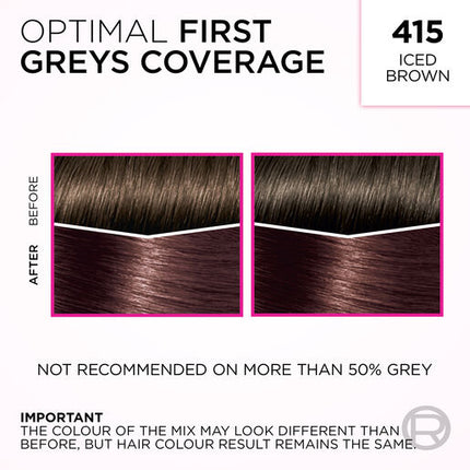 L'Oreal Casting Creme Gloss Semi-Permanent Hair Colour 415 Iced Brown