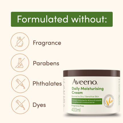 Aveeno Daily Moisturising Sensitive Skin Cream 400mL