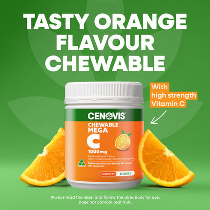 Cenovis Chewable Mega C Orange 1000mg 100 tablets