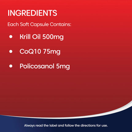 Bioglan Red Krill Oil Active Heart 60 Capsules