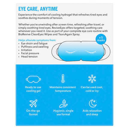 BioRevive ReviveEyes Instant Cooling Gel Mask 5 Pack