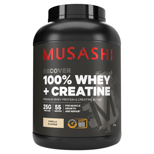 Musashi 100% Whey + Creatine Vanilla 2kg
