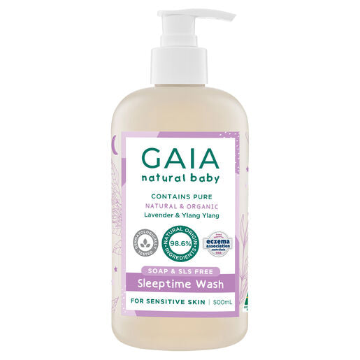 Gaia Natural Baby Sleeptime Bath Wash 500mL