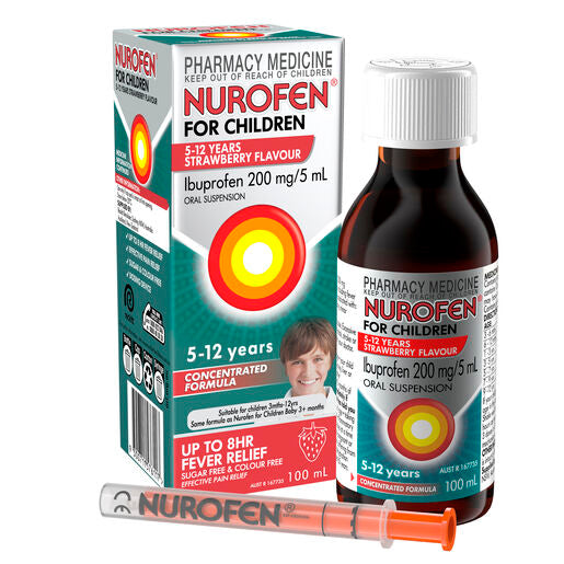 Nurofen For Children 5-12 Years Strawberry 100ml