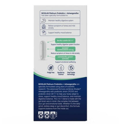 Bioglan Probiotic + Ashwagandha 50 Tablets