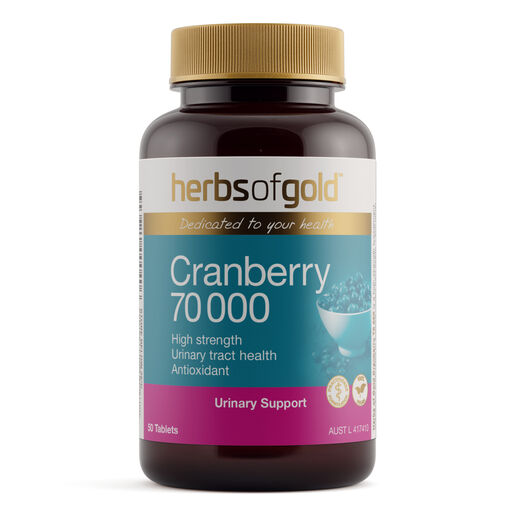 Herbs Of Gold Cranberry 70 000 50 Tablets