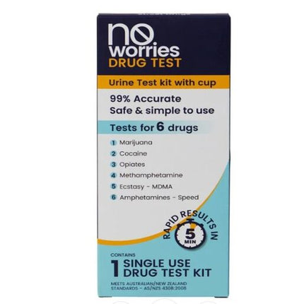 No Worries Urine Test For 6 Street Drugs