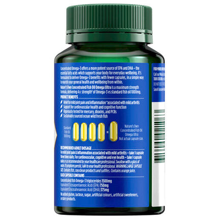 Nature's Own Concentrated Omega Ultra Hi Stgth 40 Capsules