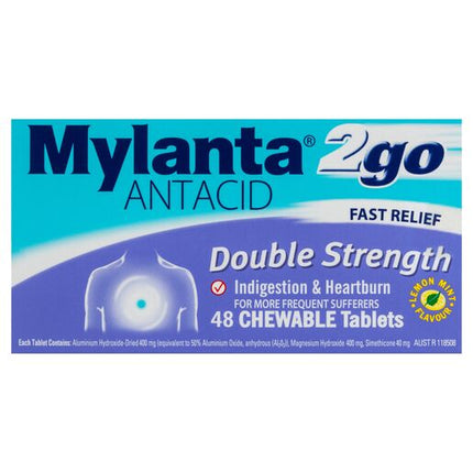 Mylanta 2go Antacid 48 Tablets