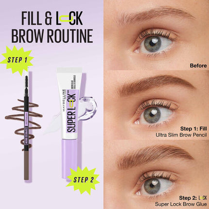 Maybelline New York Super Lock Brow Glue Clear Eyebrow Gel