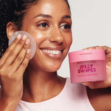 Skin Control Jelly Swipes Facial Toner Pads 60pk