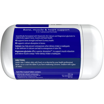 Nature's Way K2+D3+Calcium&Magnesium Glycinate 80s