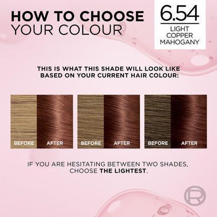 L'Oreal Excell 6.54 Light Mahogany Copper Brown