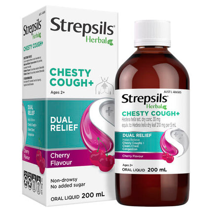 Strepsils Herbal Chesty Cough+ Liquid 200ml
