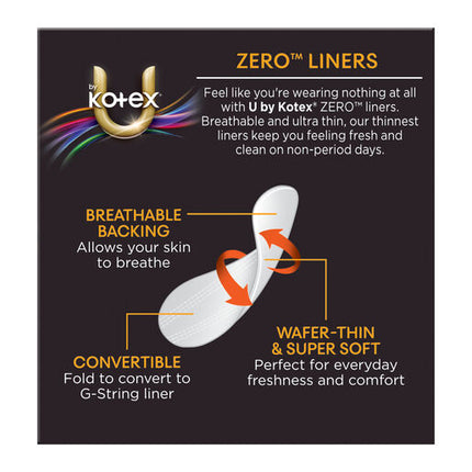 U By Kotex Nude Liners 30 Pack