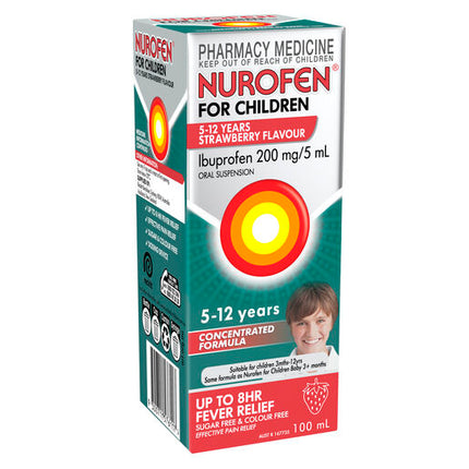 Nurofen For Children 5-12 Years Strawberry 100ml