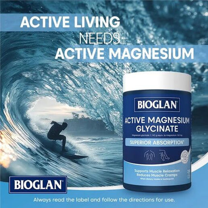 Bioglan Active Magnesium Glycinate  200 Tablets