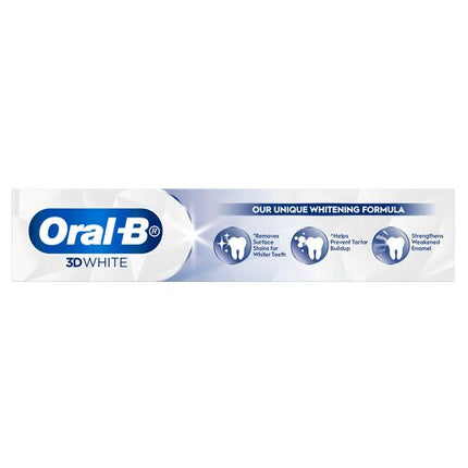 Oral-B 3D White Strengthens Enamel Whitening Toothpaste 110g