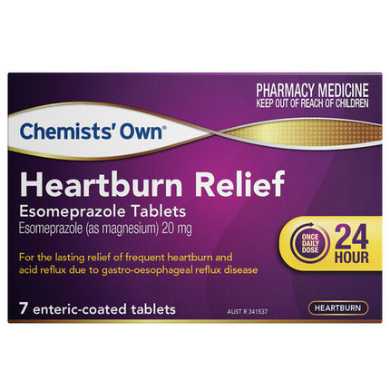 Chemists' Own Heartburn Esomeprazole 20mg 7 Tablets