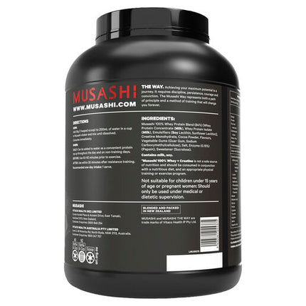 Musashi 100% Whey + Creatine Chocolate 2kg