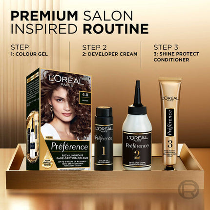 L'Oréal Paris Préférence Permanent Hair Colour - 4 Tahiti (Brown)