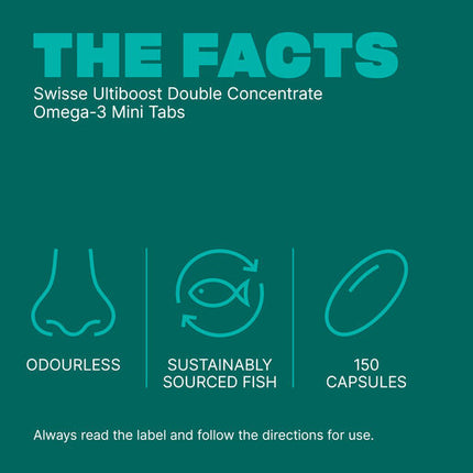 Swisse Ultiboost Double Concentrate Omega-3 Mini Caps 150 Capsules
