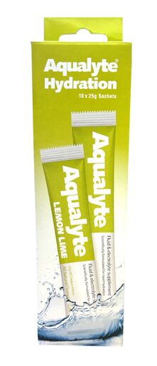 Aqualyte - Lemon/Lime Flavour 25g Sachets 10pk