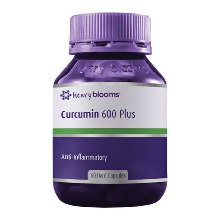 Henry Blooms Curcumin 600 Plus W Biop (Black Pepper Extract) 60 Capsules